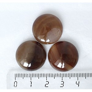 Агат кофейный, кабошон круг 20мм