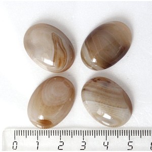 Агат кофейный (тонировка), кабошон овал 25х18мм