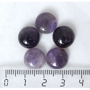 Аметист кабошон круг 12мм