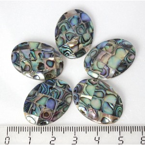 Гелиотис, мозаика, кабошон овал 25х18мм