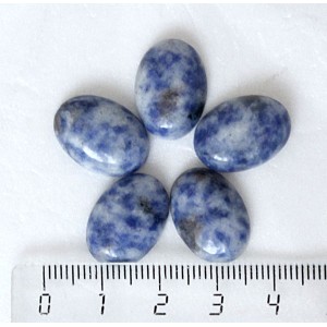Лазурит бело-синий, кабошон овал 18х13мм