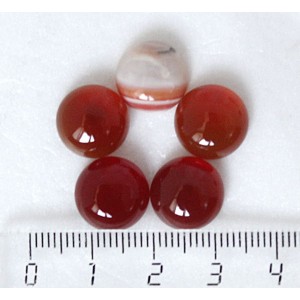 Сердолик, кабошон круг 12мм