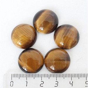 Тигровый глаз, кабошон круг 18мм