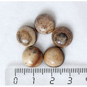 Яшма песочная кабошон круг 12мм