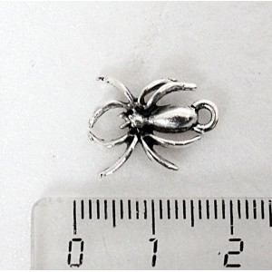 Подвеска "паук", цвет ант. серебро,18mm x 13mm