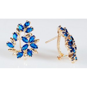 Серьги из шпинели "камелия"