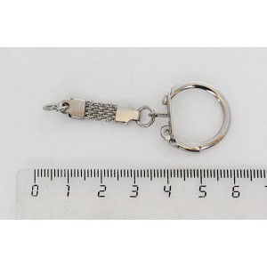 Основа для брелока, цвет сталь