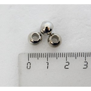  Бусины под металл для шнура д 8мм, отверстие 3мм