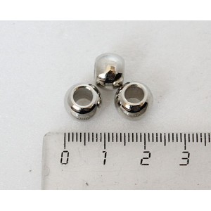 Бусины под металл для шнура д 10мм, отверстие 4.5мм