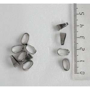 Держатель для кулона (петелька разъемная) 10х5мм, нерж. сталь