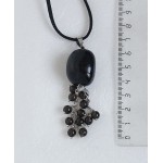 Кулон из раухтопаза, крупный камень+шарик