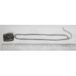 Кулон из гелиотиса "прямоугольник в металле"