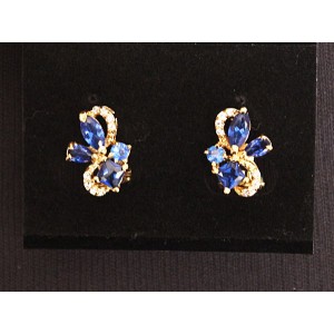 Серьги из шпинели "мотылек"