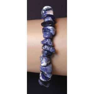 Браслет из содалита, крупная галтовка