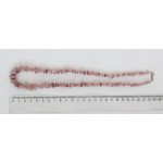 Бусы из турмалина розового 48см, галтовка по возрастающей