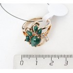 Кольцо с малахитом "азалия"