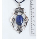 Кулон из лазурита (синий), овал 25х18мм, оправа 