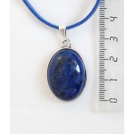 Кулон из лазурита (синий), простой овал 25х18мм