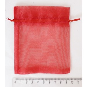 Мешочек подарочный, цвет оранжевый, органза, 9x11 см