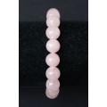 Браслет из кварца розового, шарик 10мм