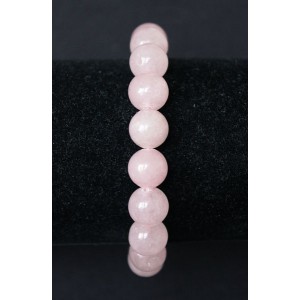 Браслет из кварца розового, шарик 10мм