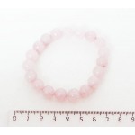 Браслет из кварца розового, шарик 10мм