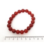 Браслет из сердолика, шарик 10мм