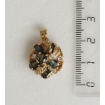 Кулон из шпинели оливковой "малина"