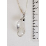 Кулон из горного хрусталя, галтовка, разные формы, от 20мм