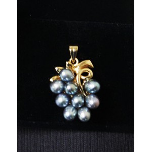 Кулон из жемчуга черного "изабелла"
