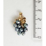 Кулон из жемчуга черного "изабелла"