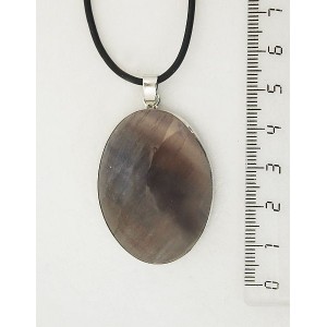 Кулон из флюорита, овал 40х30мм