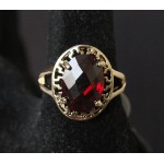 Кольцо с гранатом "греческое"