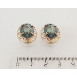 Серьги из фианита "мистик" греческие