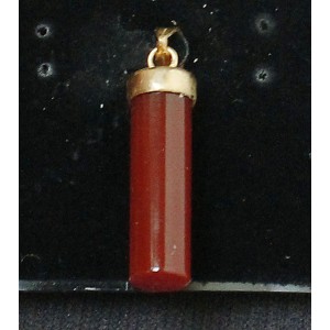 Кулон из сердолика, цилиндр