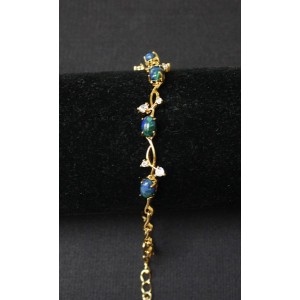 Браслет из азурита "веточка"