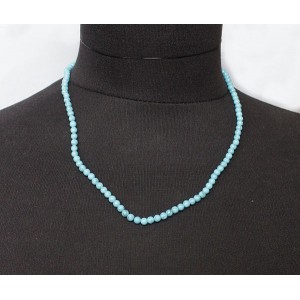 Бусы из бирюзы (имитация), шарик 4мм