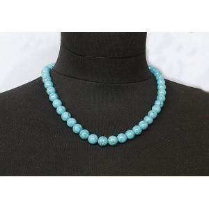 Бусы из бирюзы (имитация), шарик 10мм