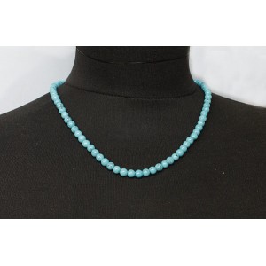 Бусы из бирюзы (имитация), шарик 6мм