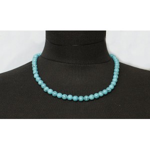 Бусы из бирюзы (имитация), шарик 8мм