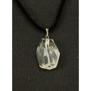 Кулон из горного хрусталя, камень от 20мм, крупная огранка Кулон из горного хрусталя, камень от 20мм, крупная огранка