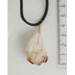 Кулон из цитрина, галтовка в закрутке