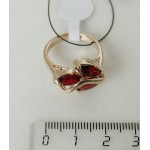 Кольцо с гранатом "большой рис"