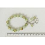 Браслет из оникса, шарик 10мм, с подвеской