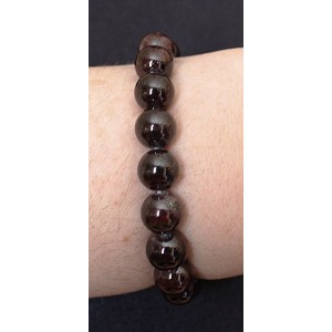 Браслет из граната, шарик 9-10мм