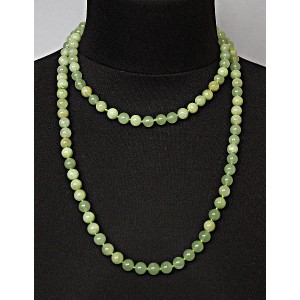 Бусы из оникса длинные, шары 8 мм, 100 см