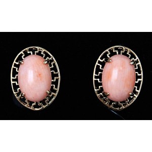 Серьги из коралла "греческие"
