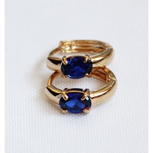 Серьги из шпинели "колечки"