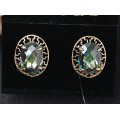 Серьги из фианита "мистик" греческие