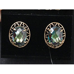 Серьги из фианита "мистик" греческие